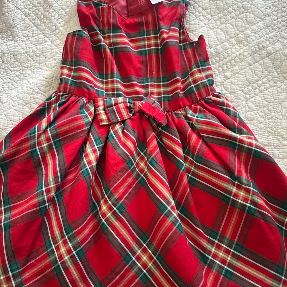 Carter's Red Plaid Kids Formal Dress